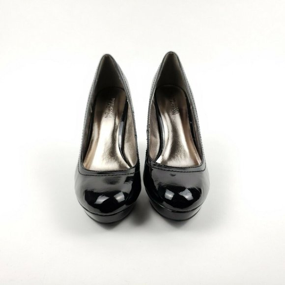 Kenneth Cole Reaction 8.5 M Thick Heel Dress Paten - Picture 3 of 8